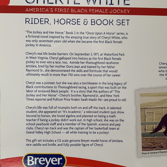 Cheryl White Breyer Rider horse and Book set - Picture 3 of 4